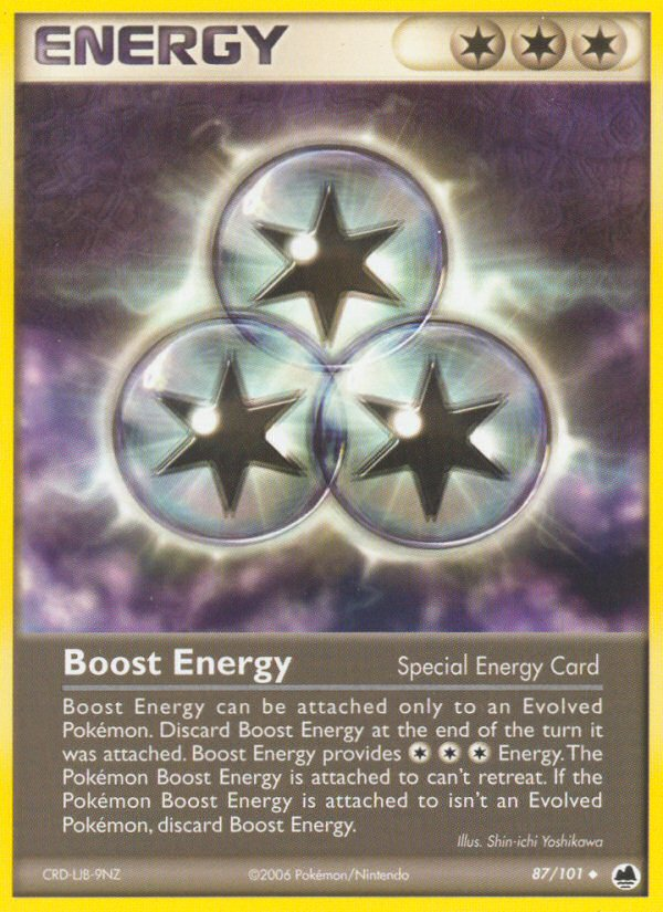 Boost Energy (87/101) [EX: Dragon Frontiers] | Mega City Incorporated