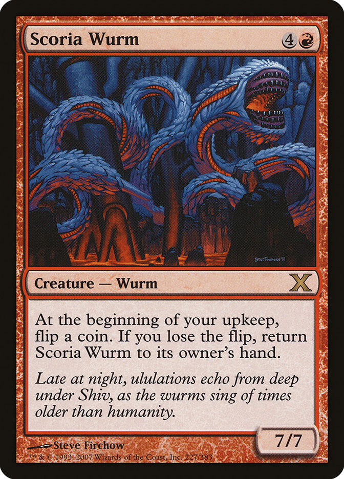 Scoria Wurm [Tenth Edition] | Mega City Incorporated