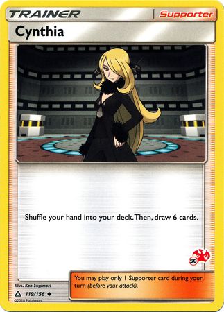 Cynthia (119/156) (Charizard Stamp #50) [Battle Academy 2020] | Mega City Incorporated