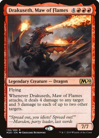 Drakuseth, Maw of Flames [Core Set 2020 Promos] | Mega City Incorporated