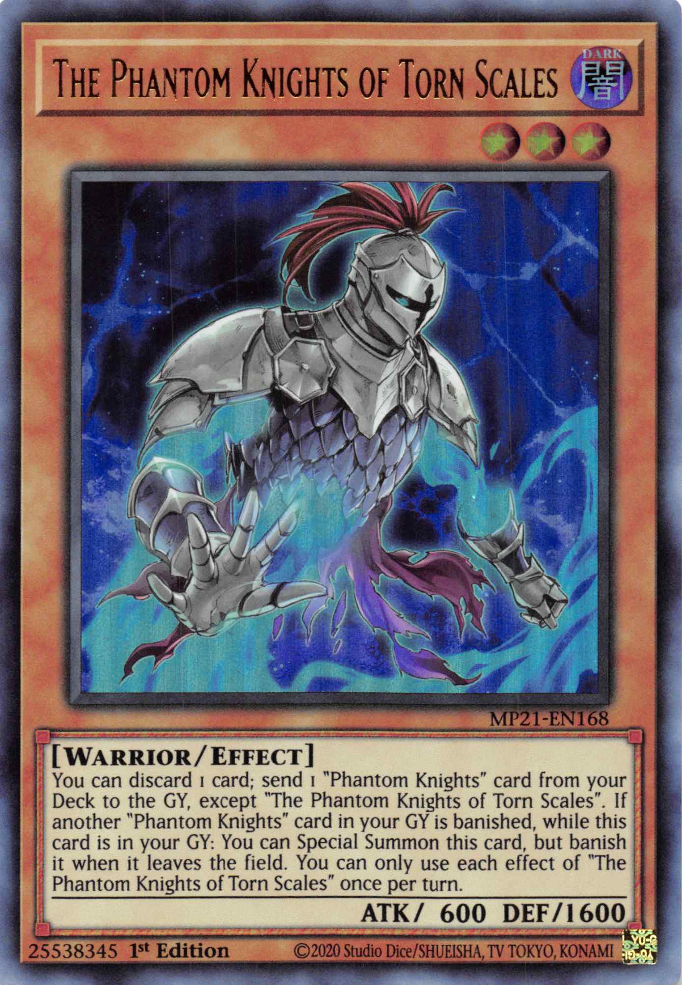 The Phantom Knights of Torn Scales [MP21-EN168] Ultra Rare | Mega City Incorporated