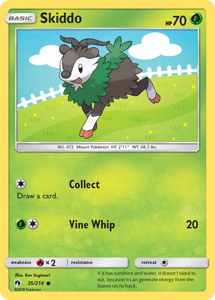 Skiddo (35/214) [Sun & Moon: Lost Thunder] | Mega City Incorporated