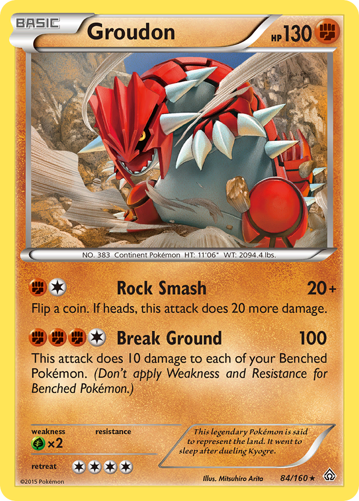 Groudon (84/160) [XY: Primal Clash] | Mega City Incorporated