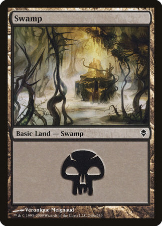 Swamp (240a) [Zendikar] | Mega City Incorporated