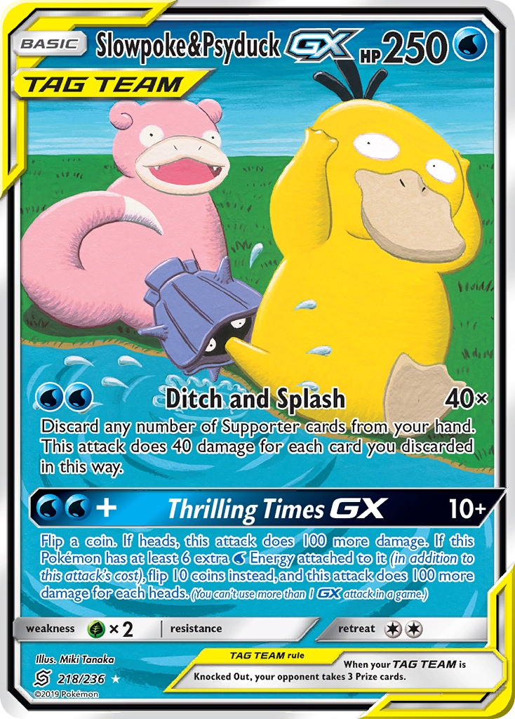 Slowpoke & Psyduck GX (218/236) [Sun & Moon: Unified Minds] | Mega City Incorporated