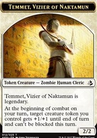 Temmet, Vizier of Naktamun // Zombie Token [Amonkhet Tokens] | Mega City Incorporated