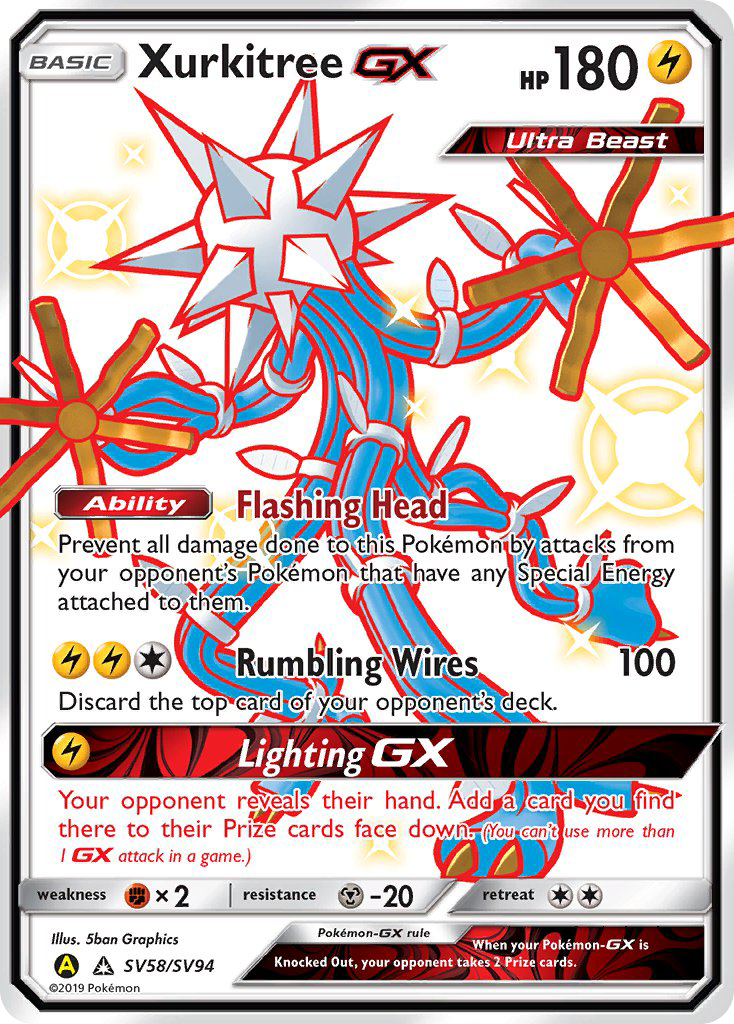 Xurkitree GX (SV58/SV94) [Sun & Moon: Hidden Fates - Shiny Vault] | Mega City Incorporated