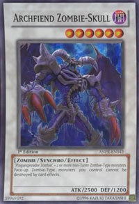 Archfiend Zombie-Skull [ANPR-EN042] Super Rare | Mega City Incorporated