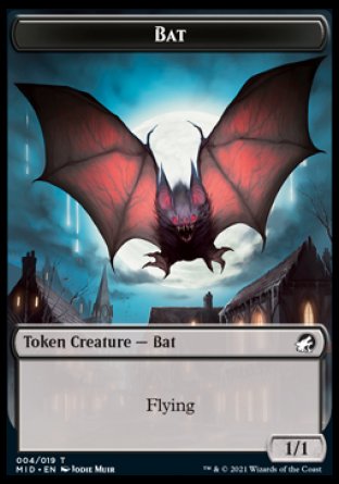 Bat Token [Innistrad: Midnight Hunt Tokens] | Mega City Incorporated