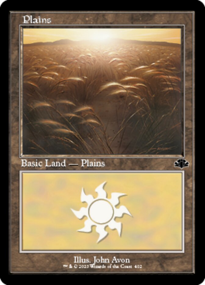 Plains (402) (Retro) [Dominaria Remastered] | Mega City Incorporated