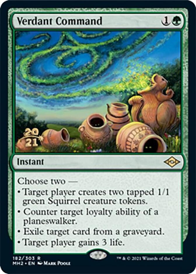 Verdant Command [Modern Horizons 2 Prerelease Promos] | Mega City Incorporated