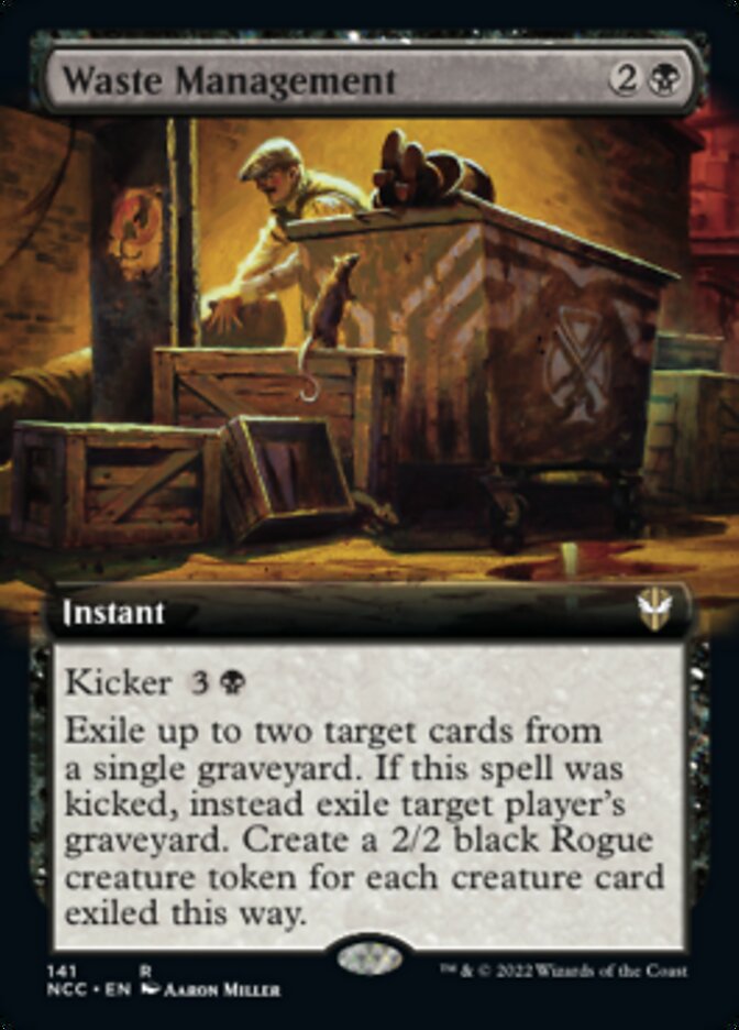 Waste Management (Extended Art) [Streets of New Capenna Commander] | Mega City Incorporated