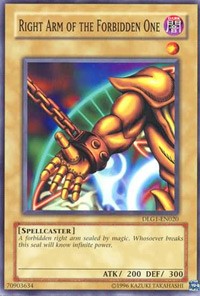 Right Arm of the Forbidden One [DLG1-EN020] Common | Mega City Incorporated