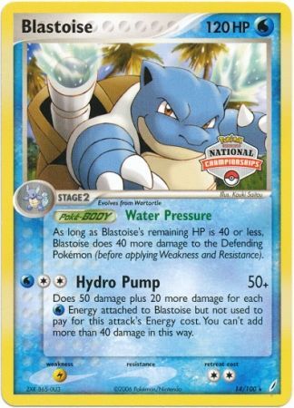 Blastoise (14/100) (National Championship Promo) [EX: Crystal Guardians] | Mega City Incorporated