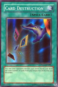 Card Destruction [DLG1-EN085] Super Rare | Mega City Incorporated