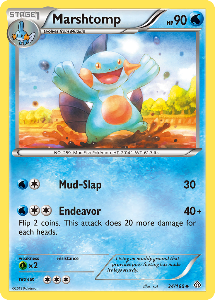 Marshtomp (34/160) [XY: Primal Clash] | Mega City Incorporated