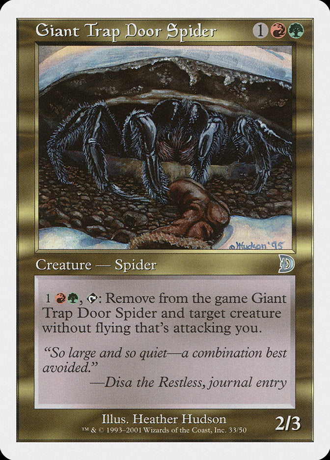 Giant Trap Door Spider [Deckmasters] | Mega City Incorporated