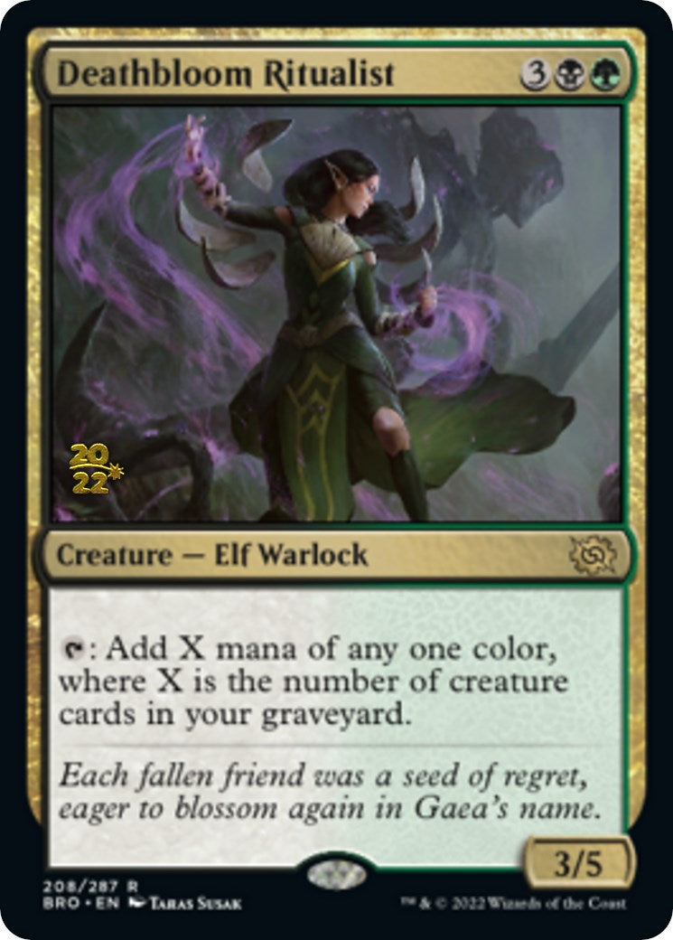 Deathbloom Ritualist [The Brothers' War: Prerelease Promos] | Mega City Incorporated