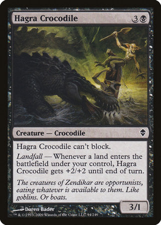 Hagra Crocodile [Zendikar] | Mega City Incorporated