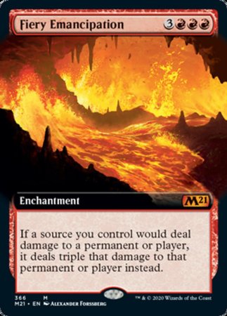 Fiery Emancipation (Extended Art) [Core Set 2021] | Mega City Incorporated