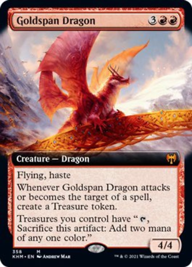 Goldspan Dragon (Extended Art) [Kaldheim] | Mega City Incorporated