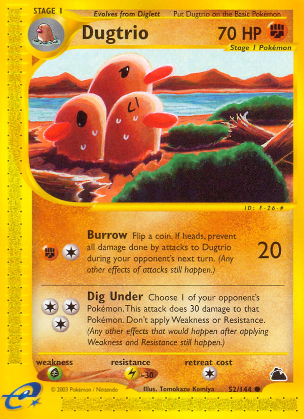 Dugtrio (52/144) [Skyridge] | Mega City Incorporated