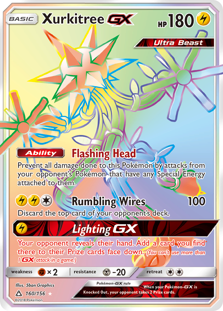 Xurkitree GX (160/156) [Sun & Moon: Ultra Prism] | Mega City Incorporated