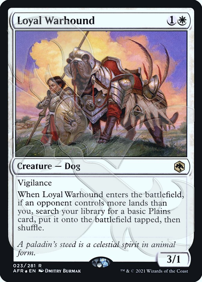 Loyal Warhound (Ampersand Promo) [Dungeons & Dragons: Adventures in the Forgotten Realms Promos] | Mega City Incorporated