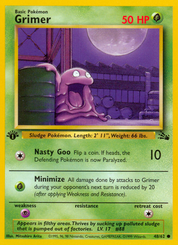 Grimer (48/62) [Fossil 1st Edition] | Mega City Incorporated