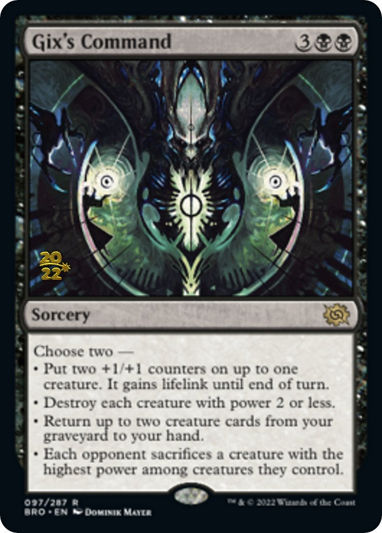 Gix's Command [The Brothers' War: Prerelease Promos] | Mega City Incorporated