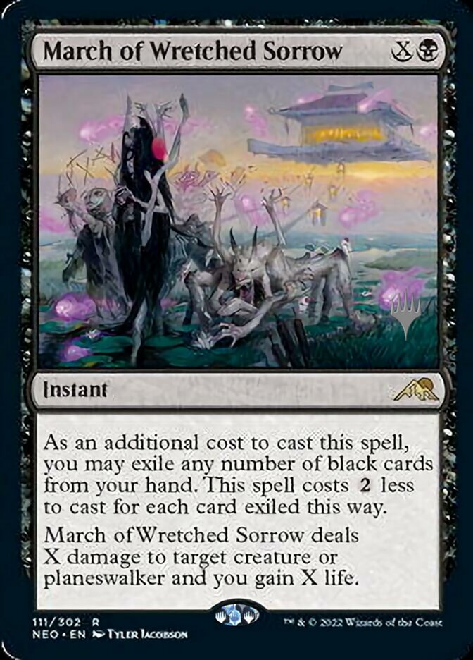 March of Wretched Sorrow (Promo Pack) [Kamigawa: Neon Dynasty Promos] | Mega City Incorporated