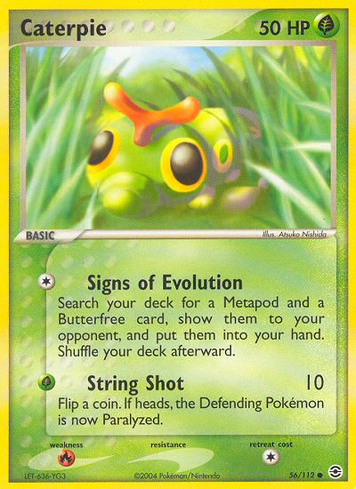 Caterpie (56/112) [EX: FireRed & LeafGreen] | Mega City Incorporated