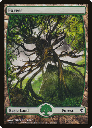 Forest (249) - Full Art [Zendikar] | Mega City Incorporated