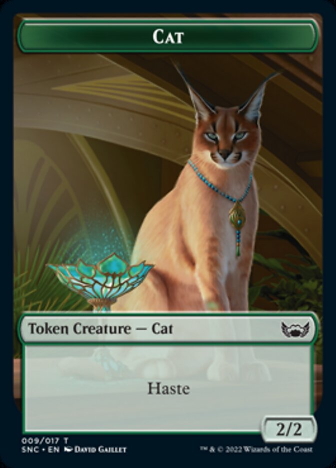 Cat // Rhino Warrior Double-sided Token [Streets of New Capenna Tokens] | Mega City Incorporated