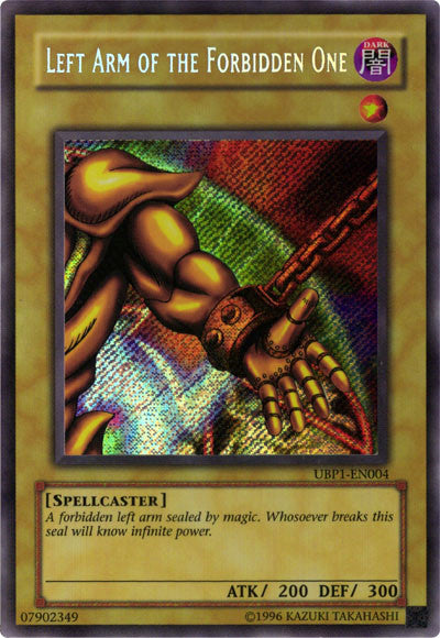 Left Arm of the Forbidden One [UBP1-EN004] Secret Rare | Mega City Incorporated