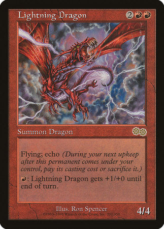 Lightning Dragon [Urza's Saga] | Mega City Incorporated