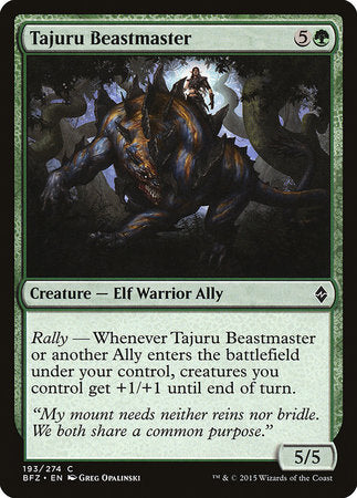 Tajuru Beastmaster [Battle for Zendikar] | Mega City Incorporated