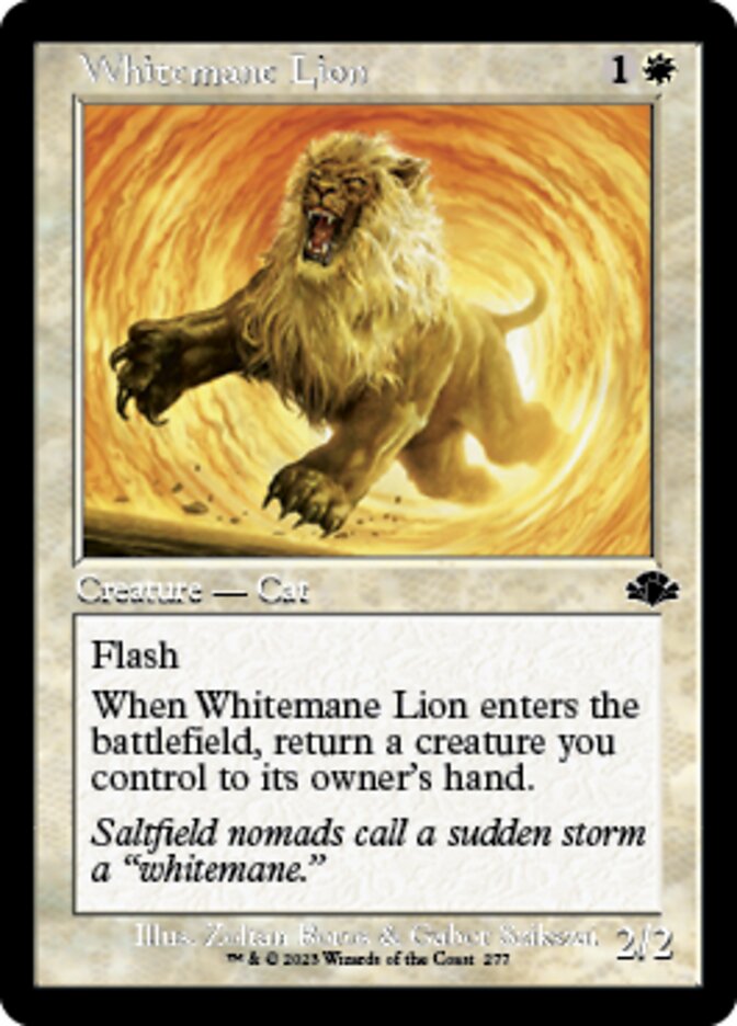 Whitemane Lion (Retro) [Dominaria Remastered] | Mega City Incorporated