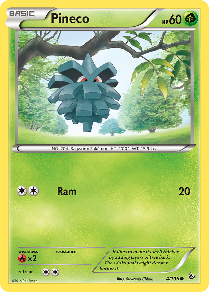 Pineco (4/106) [XY: Flashfire] | Mega City Incorporated