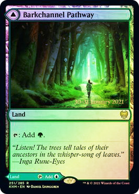 Barkchannel Pathway // Tidechannel Pathway  [Kaldheim Prerelease Promos] | Mega City Incorporated