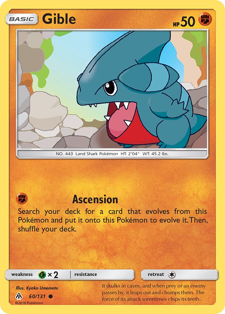 Gible (60/131) [Sun & Moon: Forbidden Light] | Mega City Incorporated