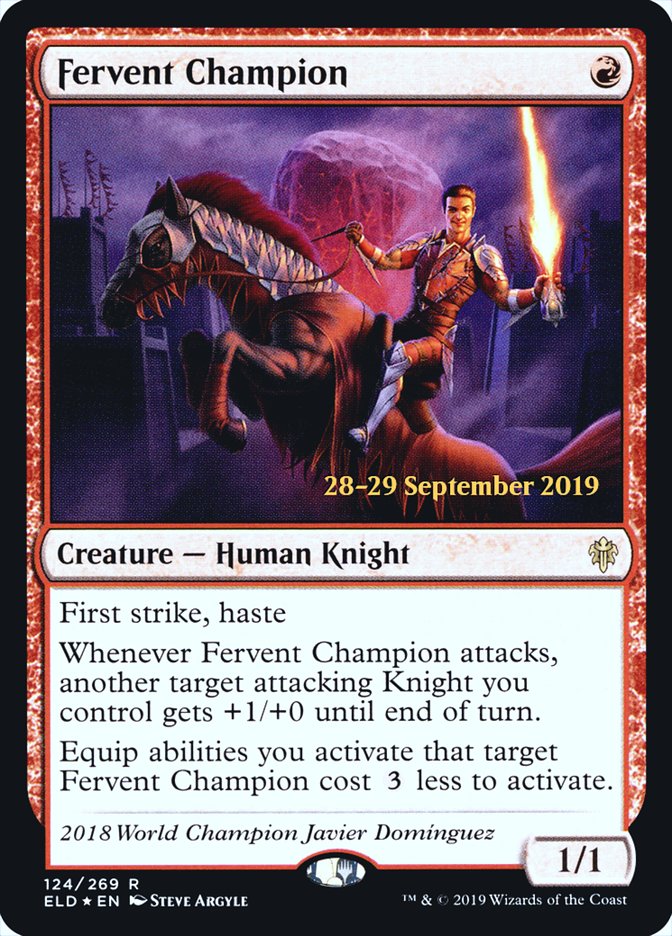 Fervent Champion  [Throne of Eldraine Prerelease Promos] | Mega City Incorporated