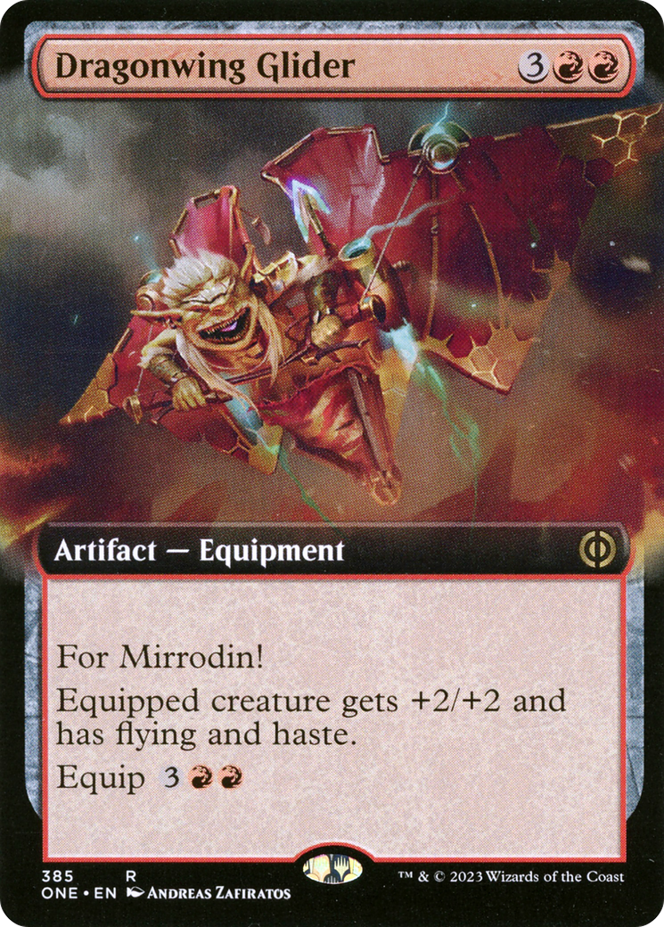 Dragonwing Glider (Extended Art) [Phyrexia: All Will Be One] | Mega City Incorporated