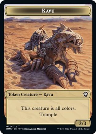 Kavu // Angel Double-sided Token [Dominaria United Commander Tokens] | Mega City Incorporated