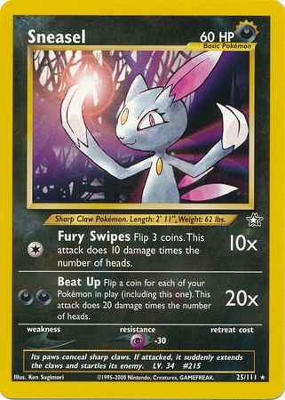 Sneasel (25/111) [Neo Genesis Unlimited] | Mega City Incorporated