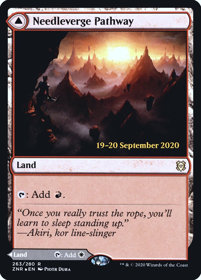 Needleverge Pathway // Pillarverge Pathway  [Zendikar Rising Prerelease Promos] | Mega City Incorporated