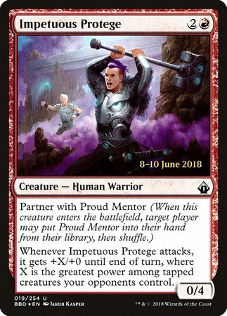 Impetuous Protege [Battlebond Promos] | Mega City Incorporated