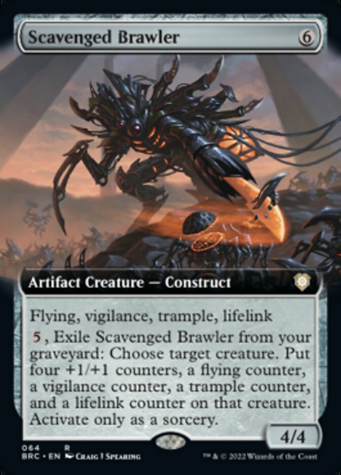 Scavenged Brawler (Extended Art) [The Brothers' War Commander] | Mega City Incorporated