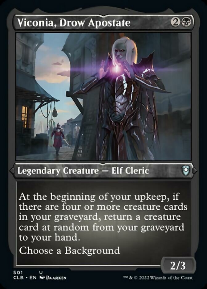 Viconia, Drow Apostate (Foil Etched) [Commander Legends: Battle for Baldur's Gate] | Mega City Incorporated