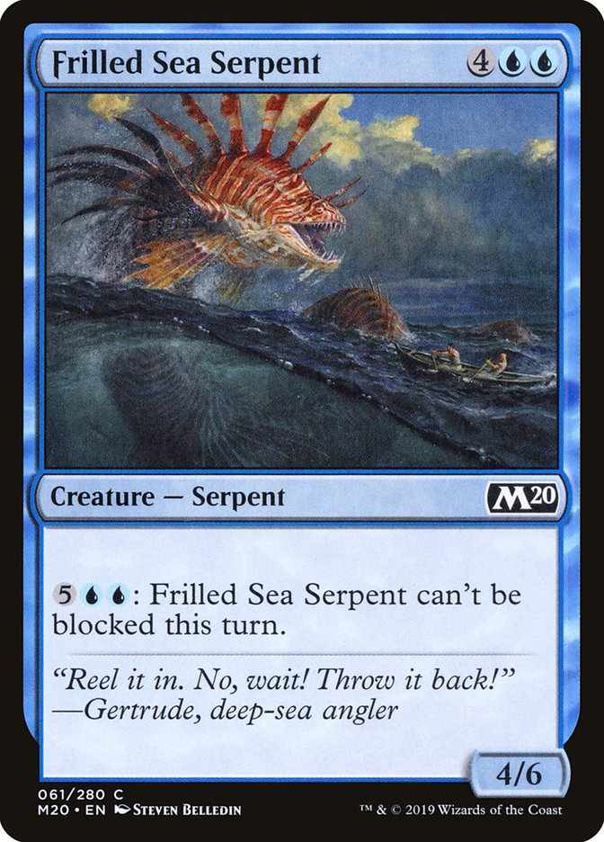 Frilled Sea Serpent [Core Set 2020] | Mega City Incorporated